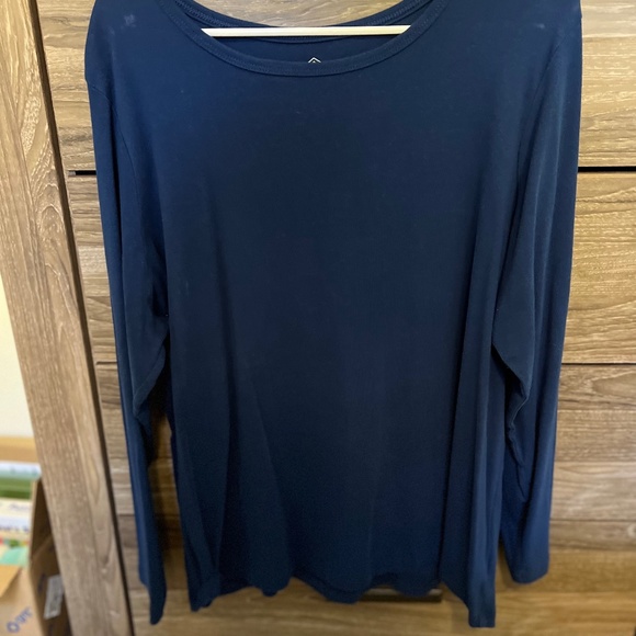 Tops - Blue Long Sleeve T-shirt